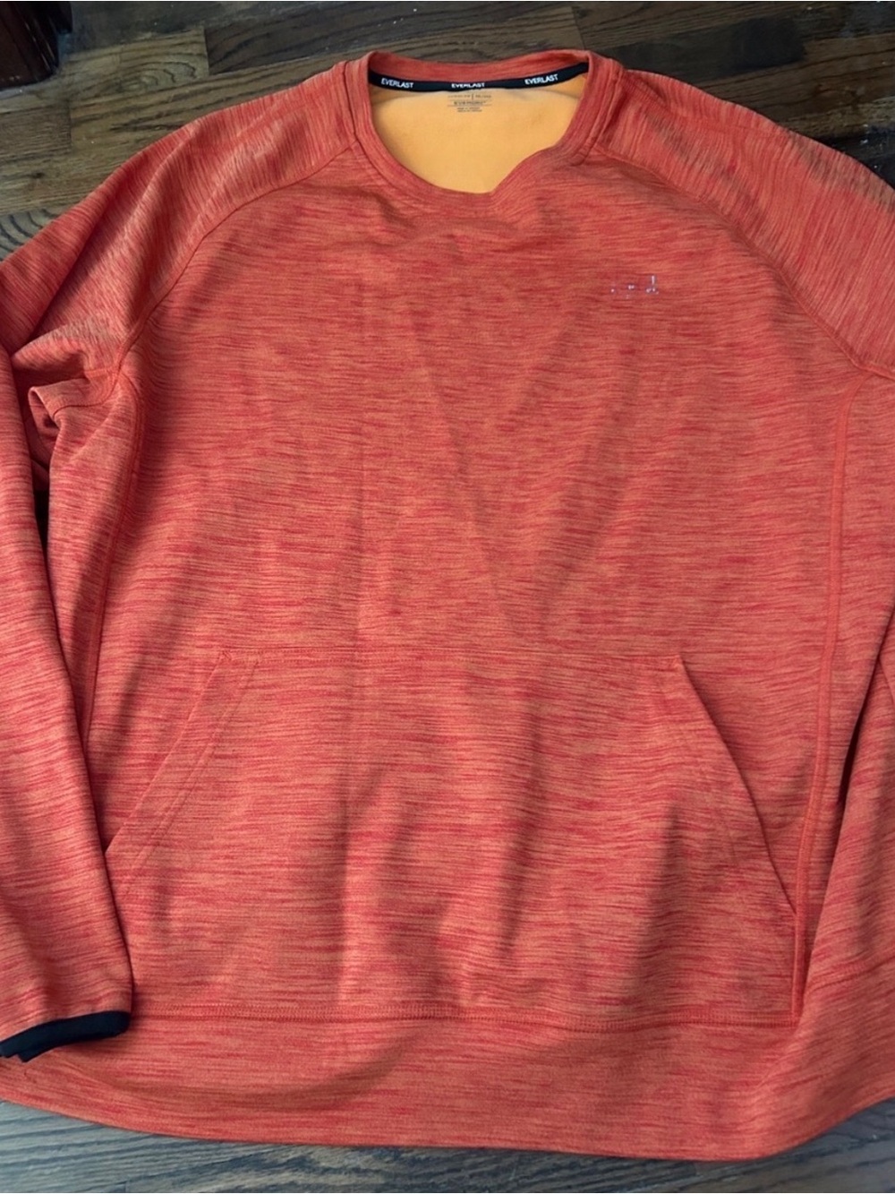 Everlast Men’s Heathered Orange Pullover Sweatshirt